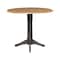 International Concepts Round Round 42 in. Top Dual Drop Leaf Counter Height Pedestal Dining Table in Hickory/Washed Coal K45-42DPT-27B-6B - alternate 7